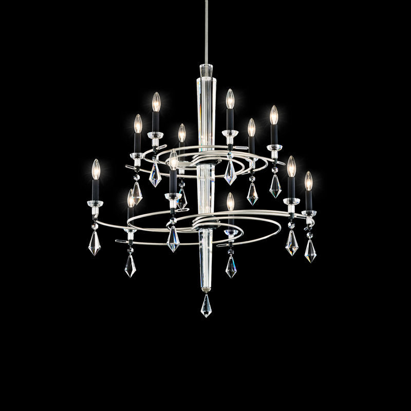 Tempest 12 Light Crystal LED Chandelier