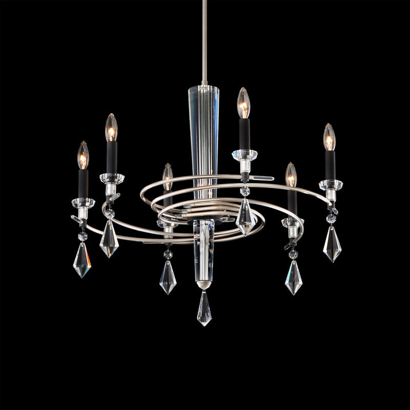 Tempest 6 Light Crystal Chandelier
