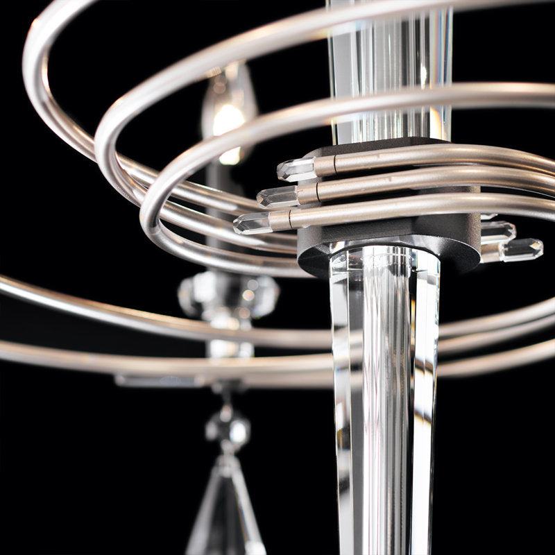 Tempest 6 Light Crystal Chandelier