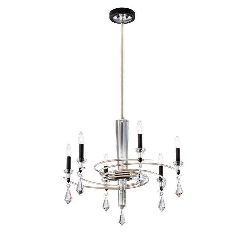 Tempest 6 Light Crystal Chandelier