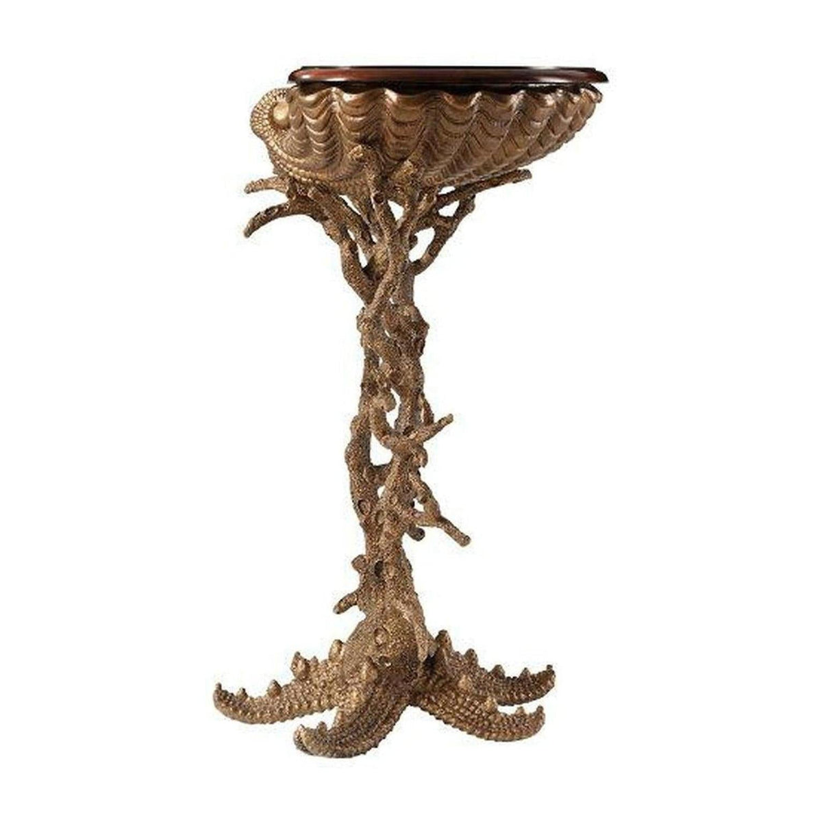 Theodore Alexander Gilt Grotto Side Table