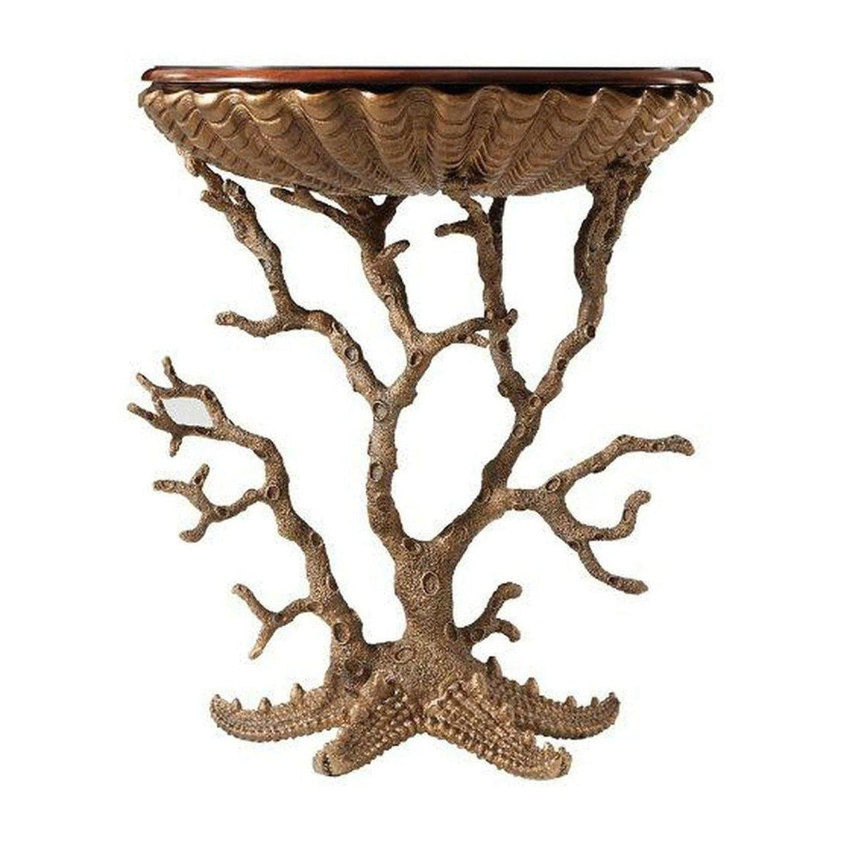 Theodore Alexander Gilt Grotto Side Table