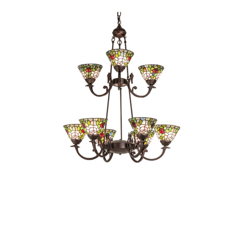 Tiffany Roman 9 - Light Chandelier