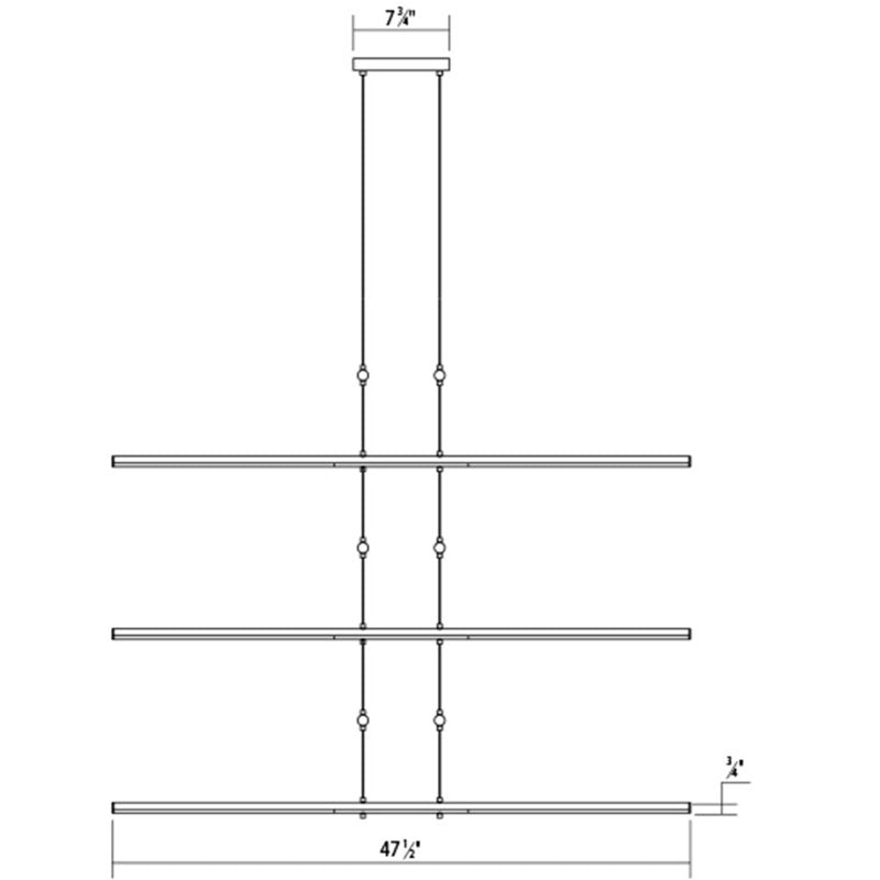 Tik-Tak庐 24 - Light LED Chandelier