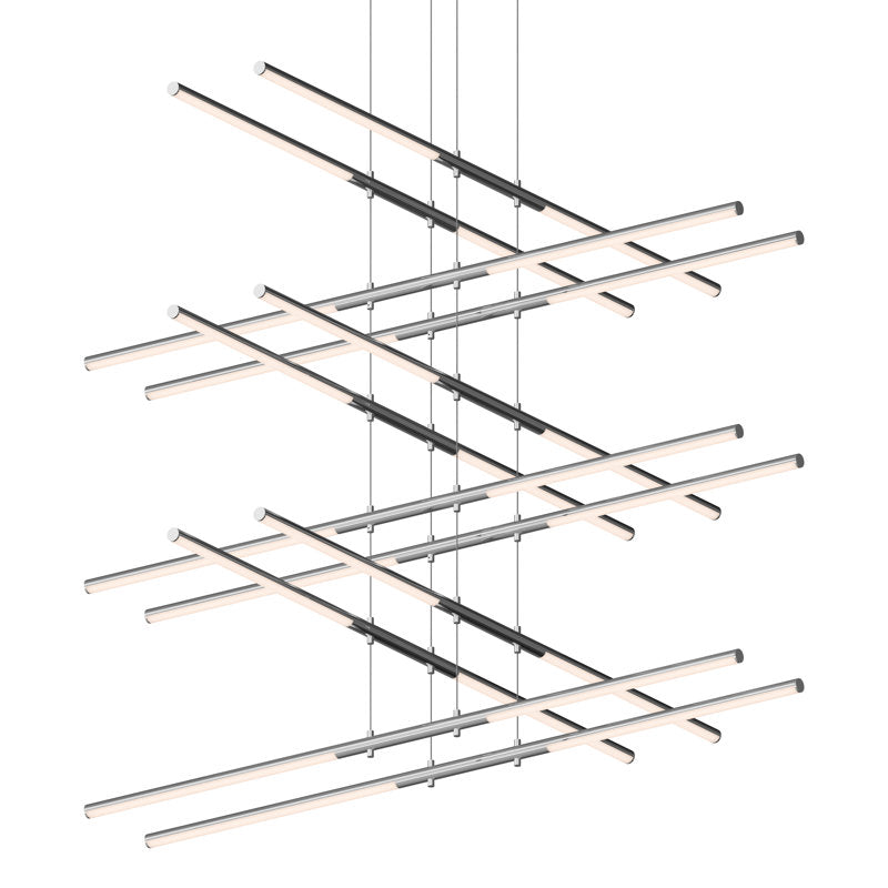 Tik-Tak庐 24 - Light LED Chandelier