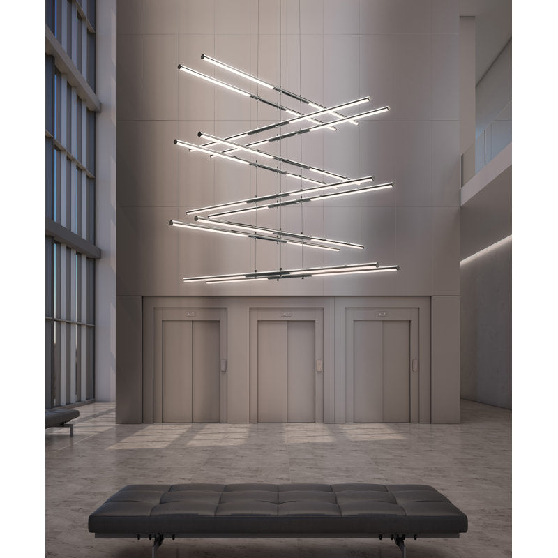 Tik-Tak庐 24 - Light LED Chandelier