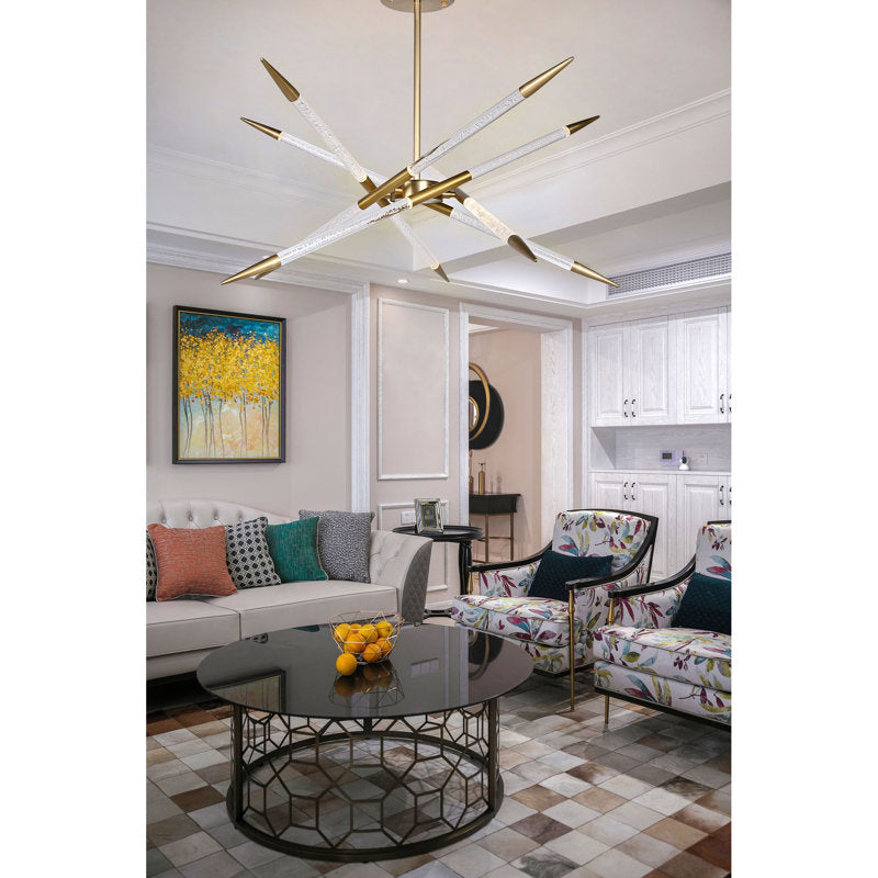 Titus 10 - Light Sputnik Modern Linear LED Chandelier