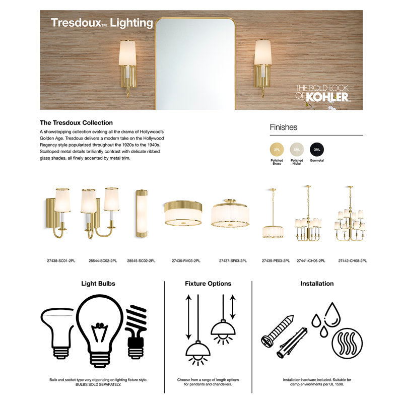 Tresdoux™ Eight-Light Chandelier