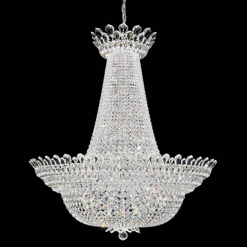Trilliane 76 Light 48in x 56in Chandelier in Silver with Clear Radiance Crystals