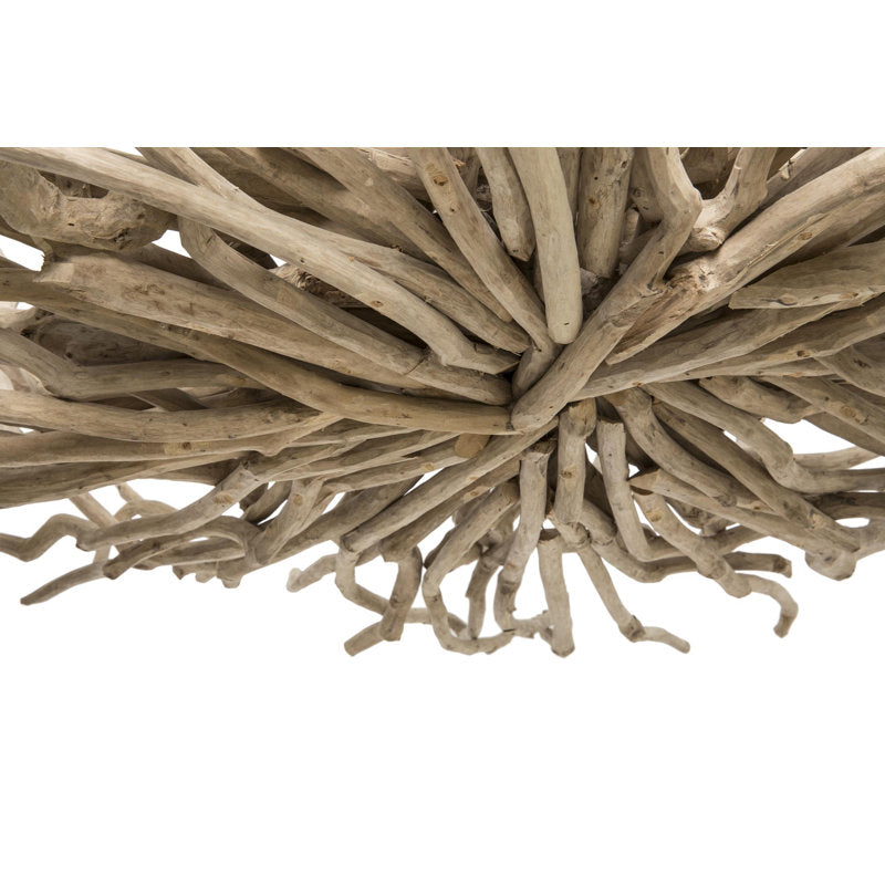 Two-Tier Wood Chandelier