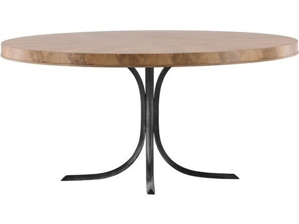 Rendition 72-Inch Round Wood Dining Table in Mocha