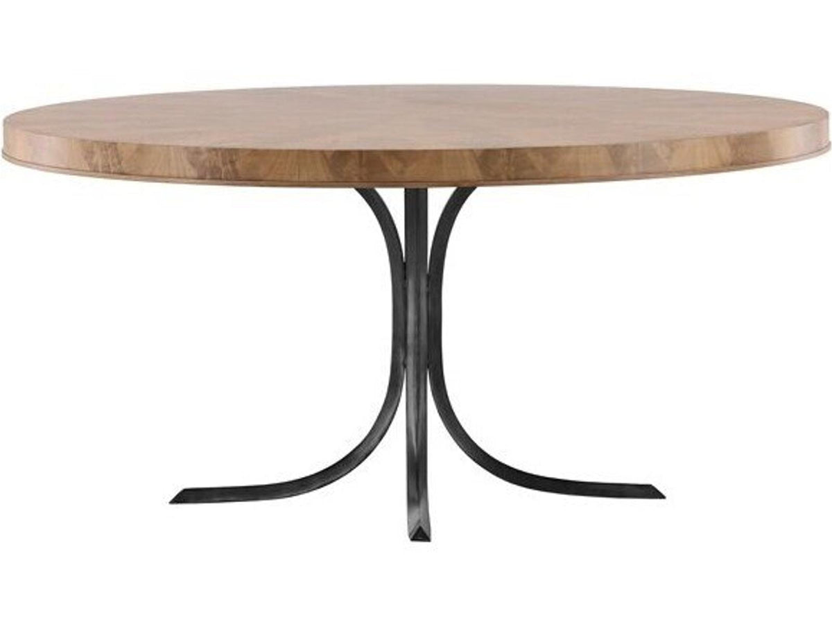 Rendition 72-Inch Round Wood Dining Table in Mocha