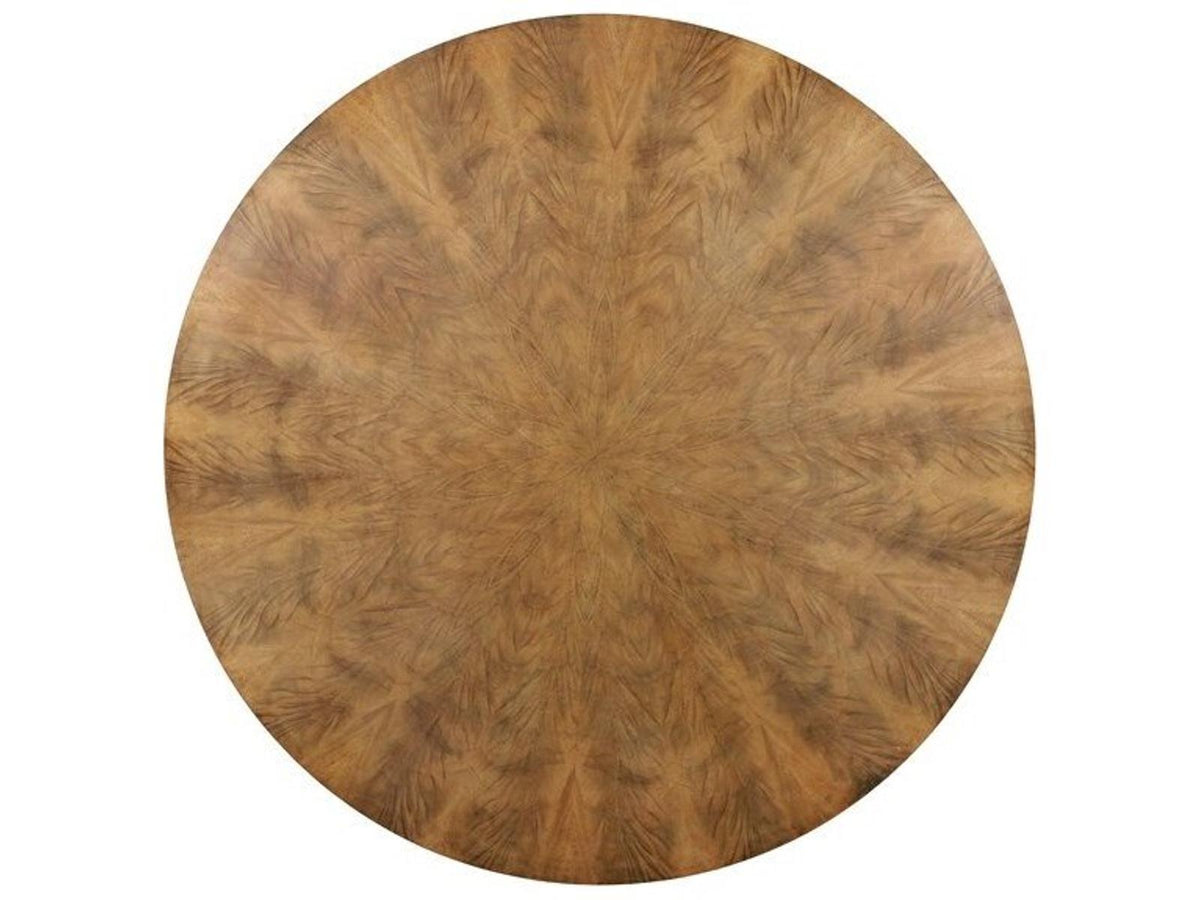 Rendition 72-Inch Round Wood Dining Table in Mocha