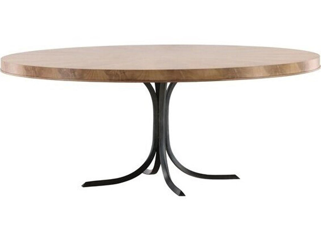 Rendition 72-Inch Round Wood Dining Table in Mocha