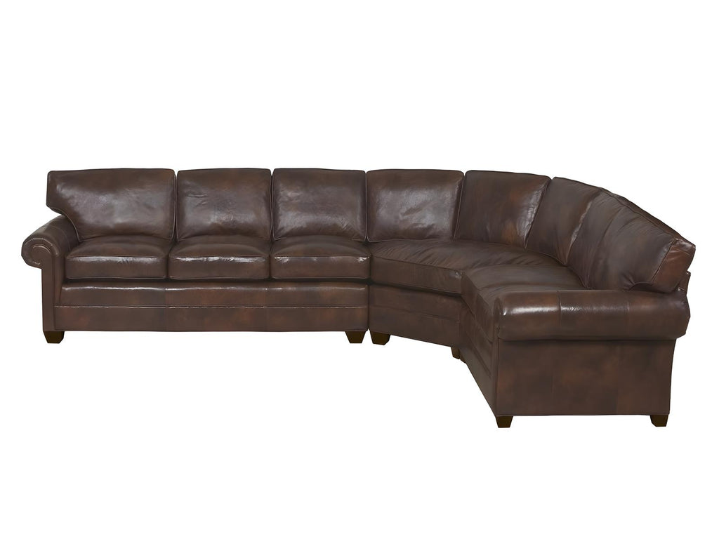 American Bungalow Leather Sectional Sofa