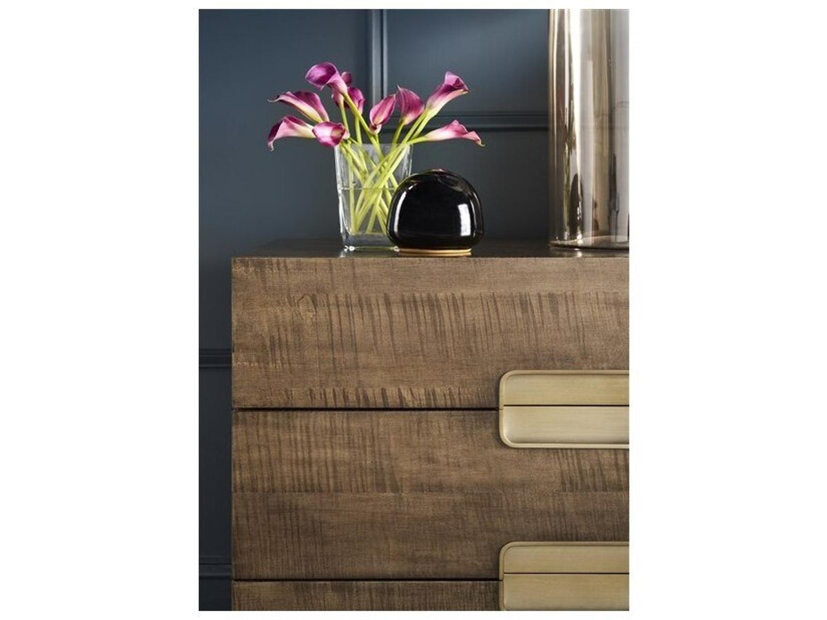 Splendor 3-Drawer Nightstand in Mocha Bleached Maple