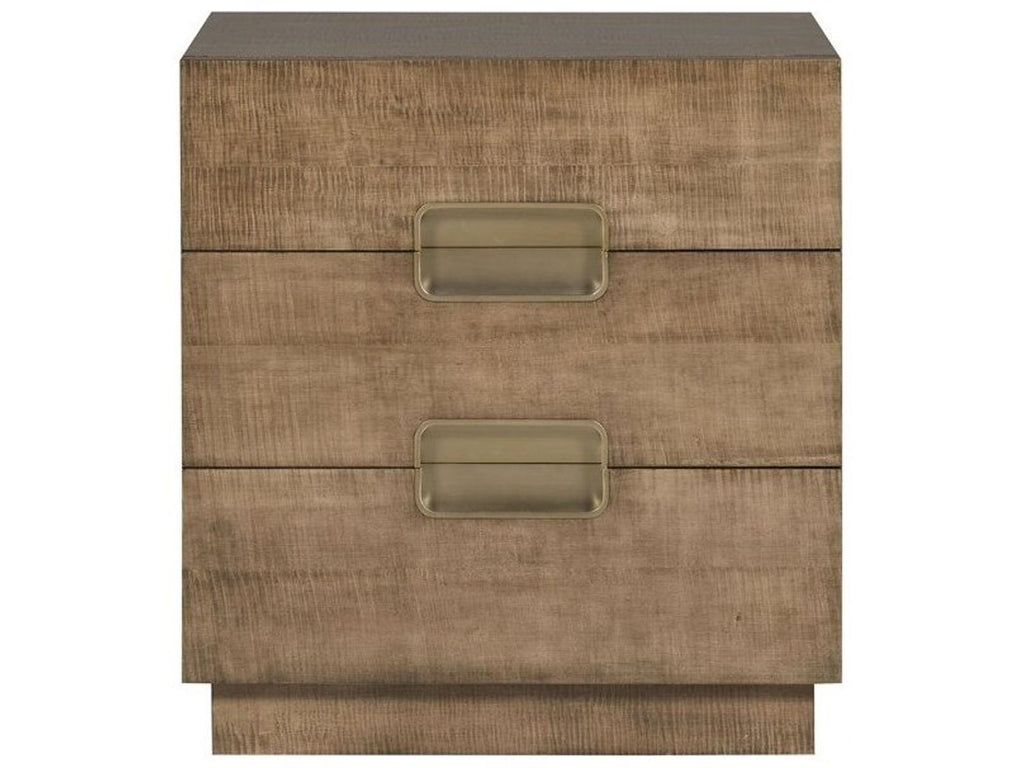 Splendor 2-Drawers Brown Nightstand