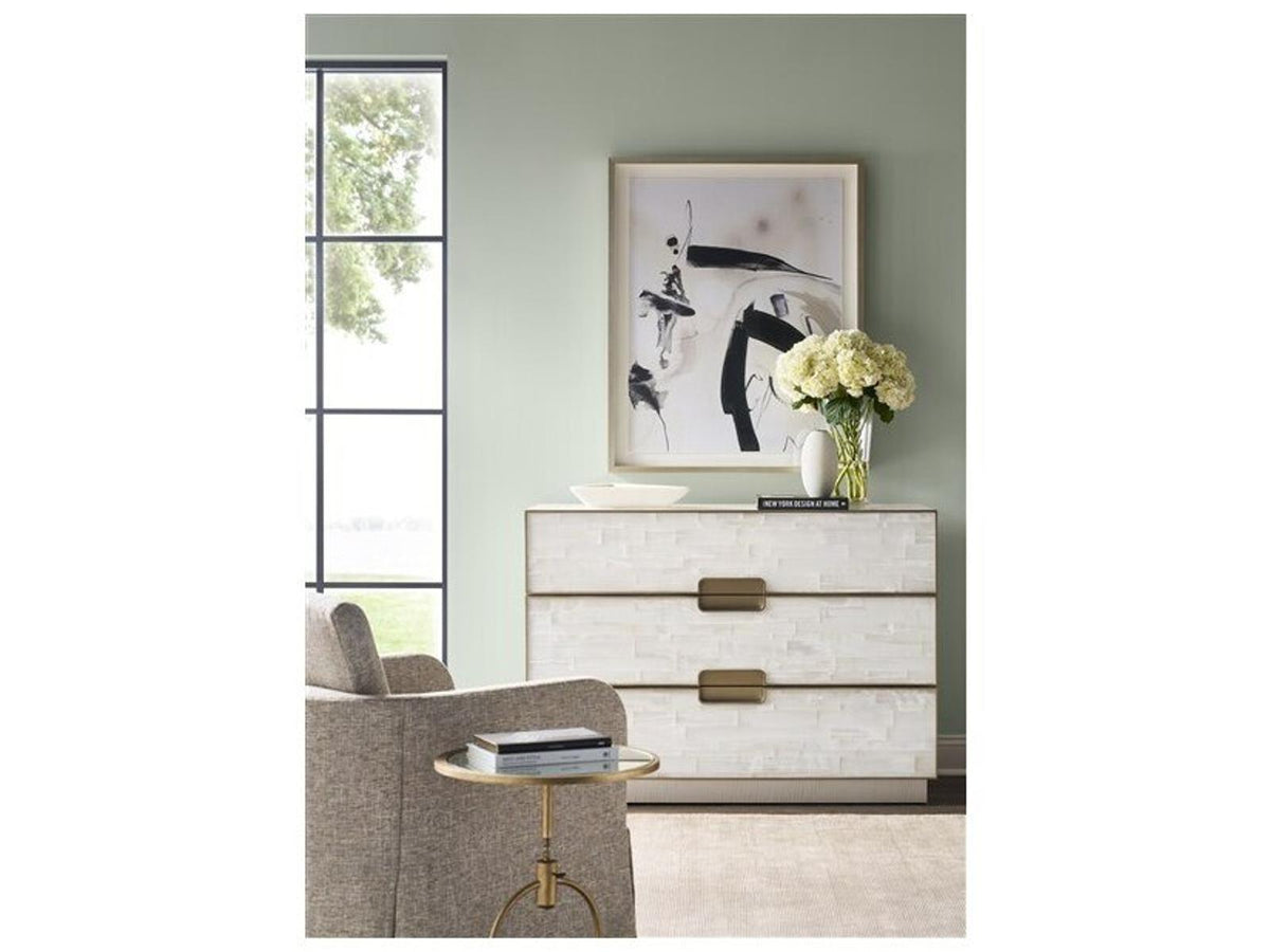 Splendor 3-Drawers White Double Dresser