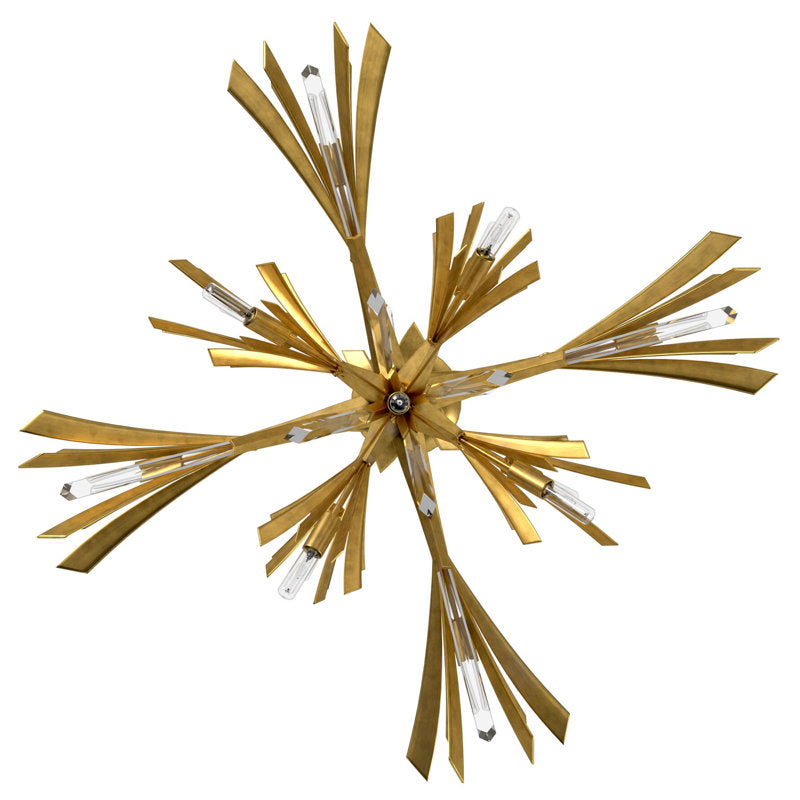 Vida 13 - Light Sputnik Sphere Chandelier with Crystal Accents