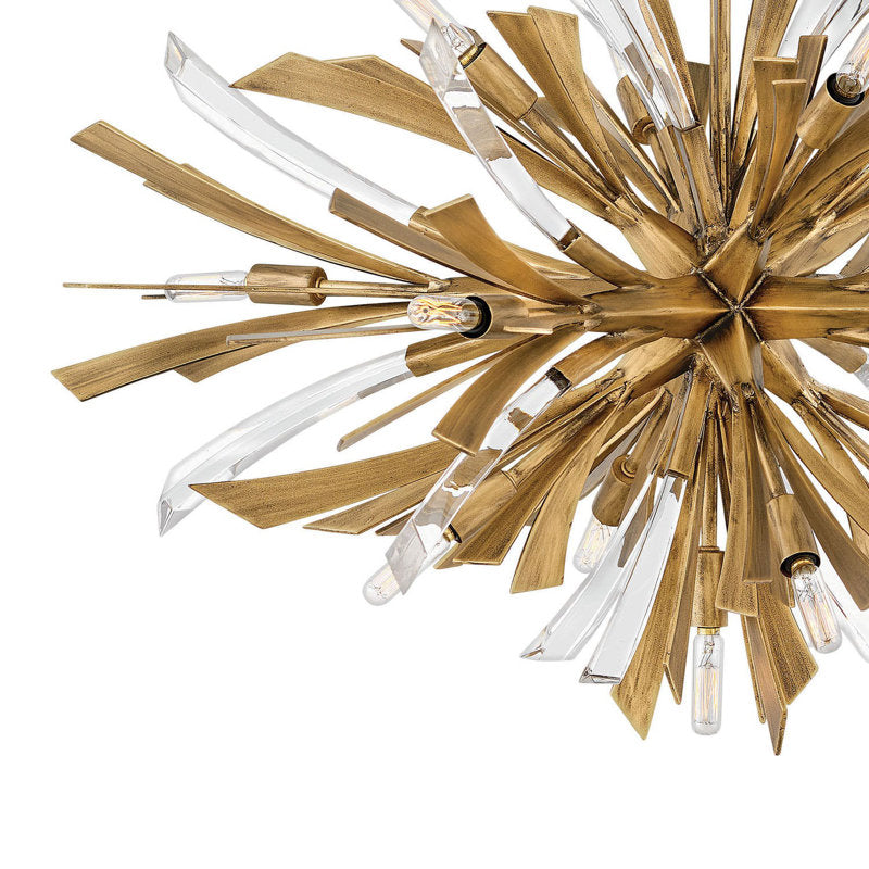 Vida 13 - Light Sputnik Sphere Chandelier with Crystal Accents