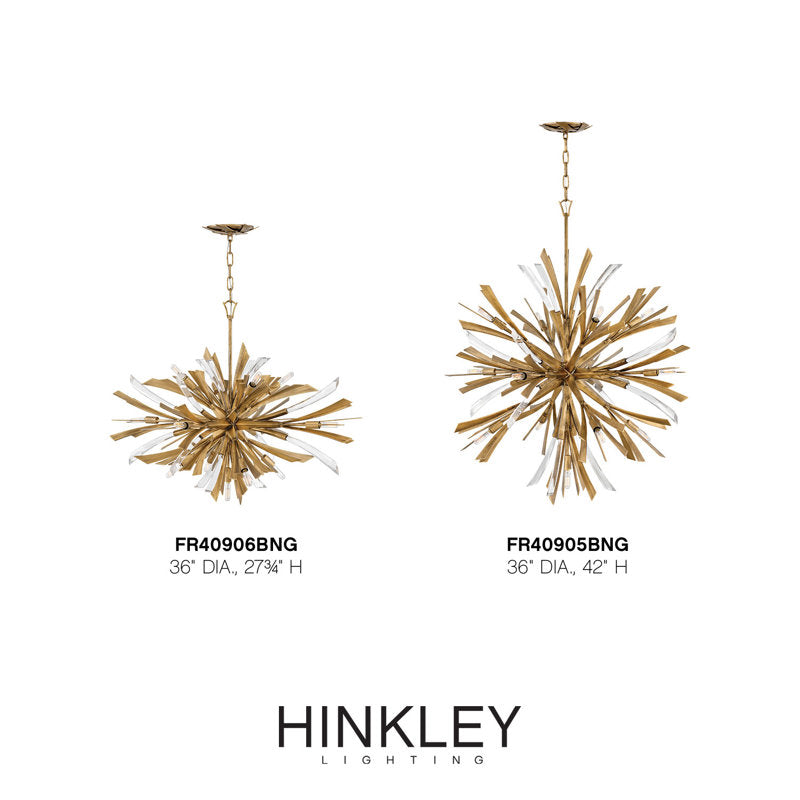 Vida 13 - Light Sputnik Sphere Chandelier with Crystal Accents