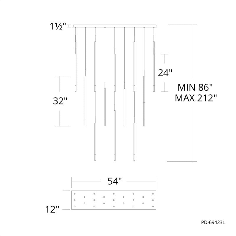 Viggo Linear Multi-Light 4-CCT Pendant
