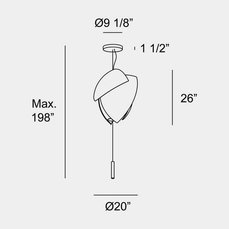 Voiles 1 - Light LED Pendant