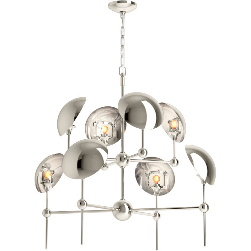 Vorleigh 8 - Light Sputnik Modern Linear Chandelier