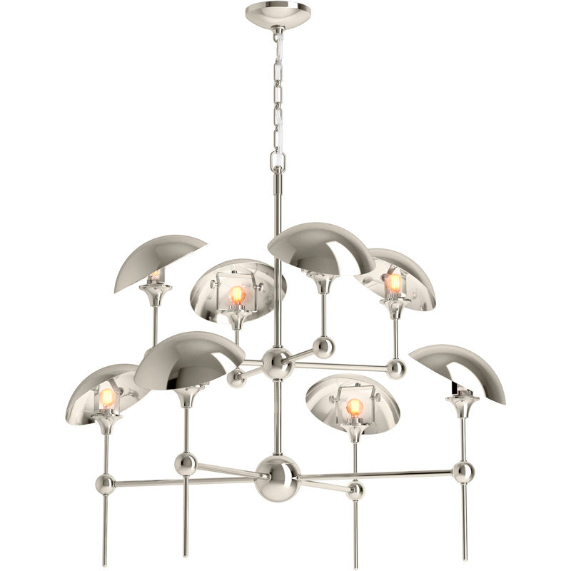 Vorleigh 8 - Light Sputnik Modern Linear Chandelier