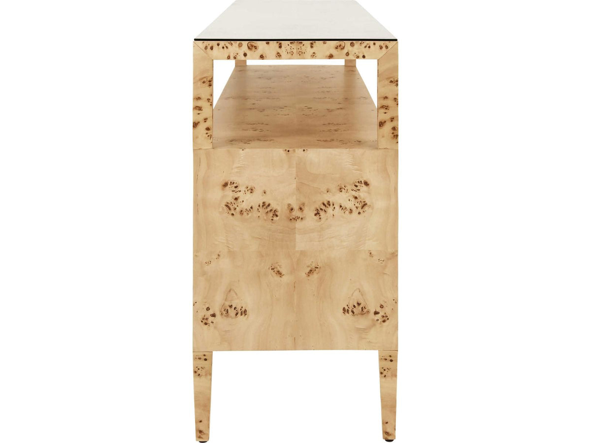 Jordan Rectangular Wood Brown Console Table