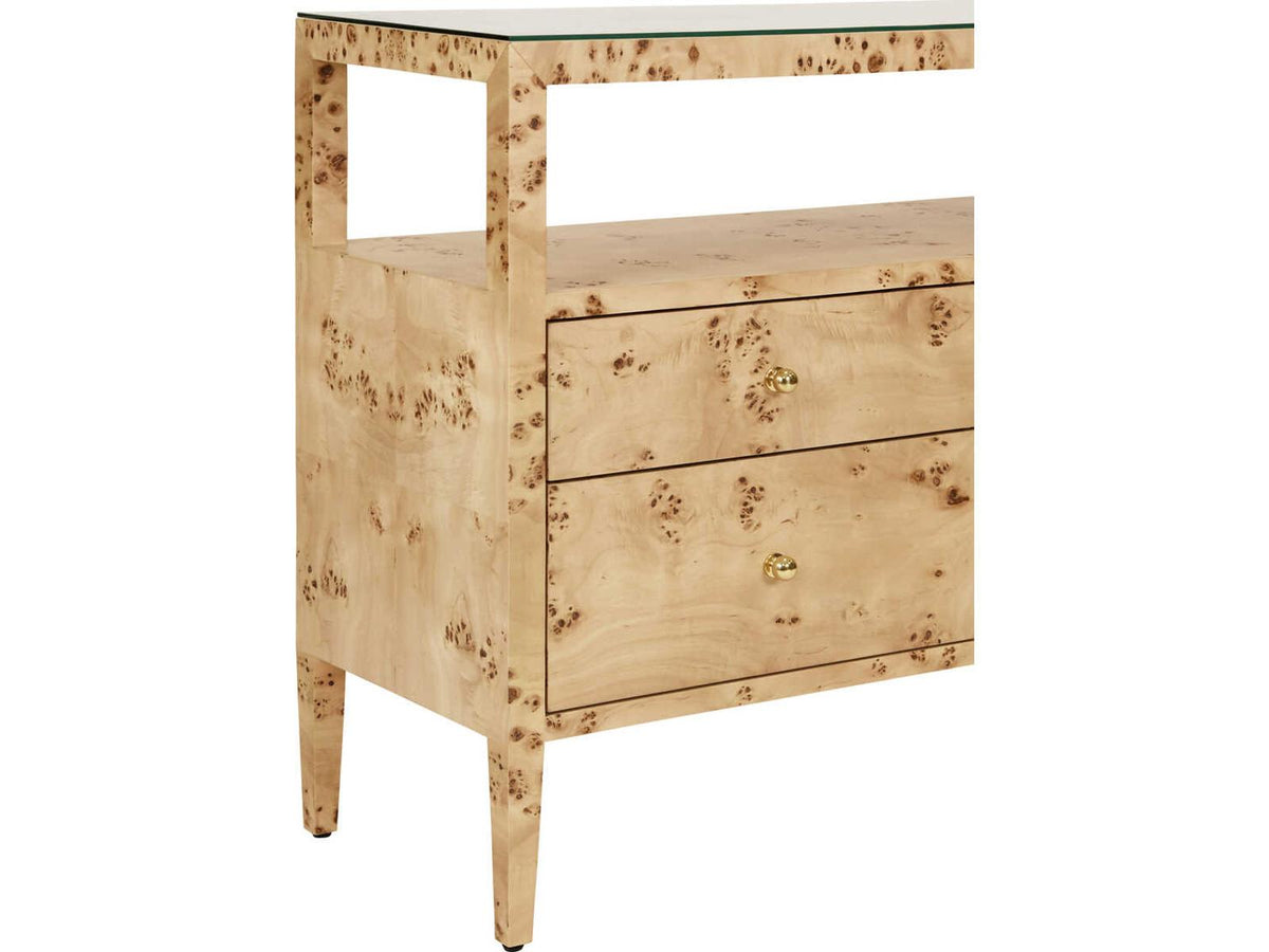 Jordan Rectangular Wood Brown Console Table