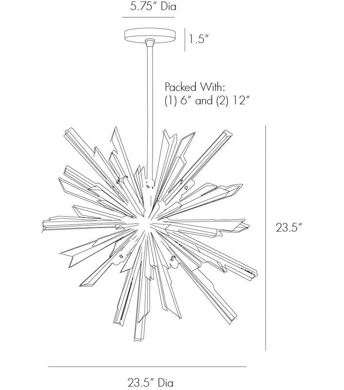 Waldorf 8 - Light Chandelier