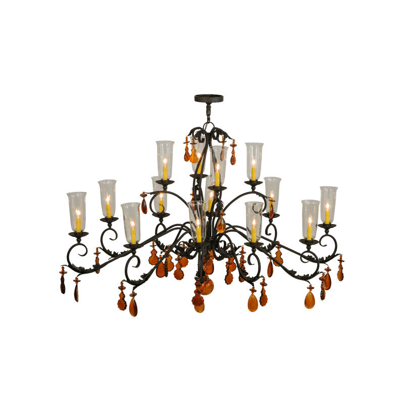 Windsor 14 - Light Glass Chandelier