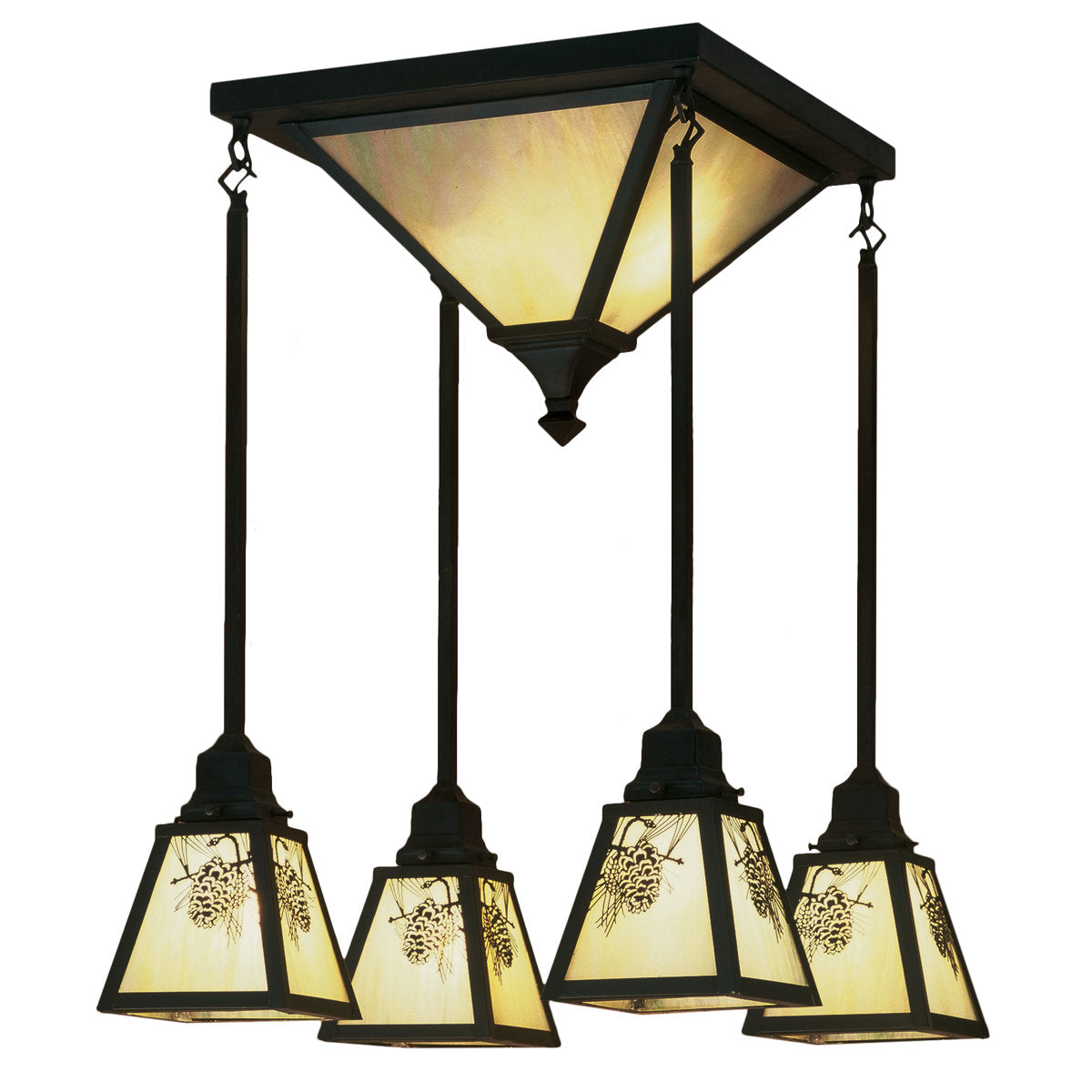 Winter Pine 6 - Light Semi Flush Mount