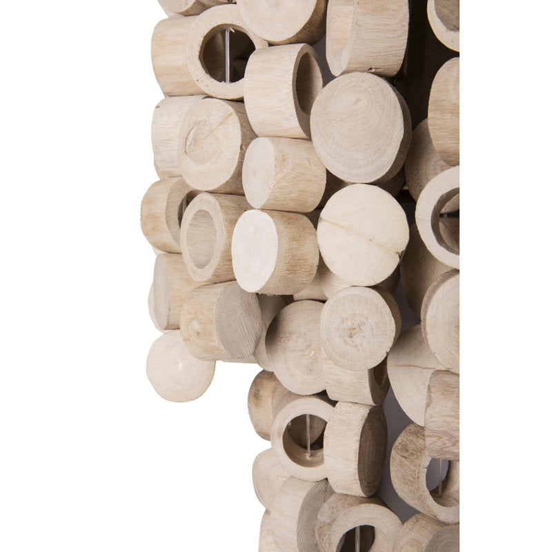 Wood Disk Wall Sconce