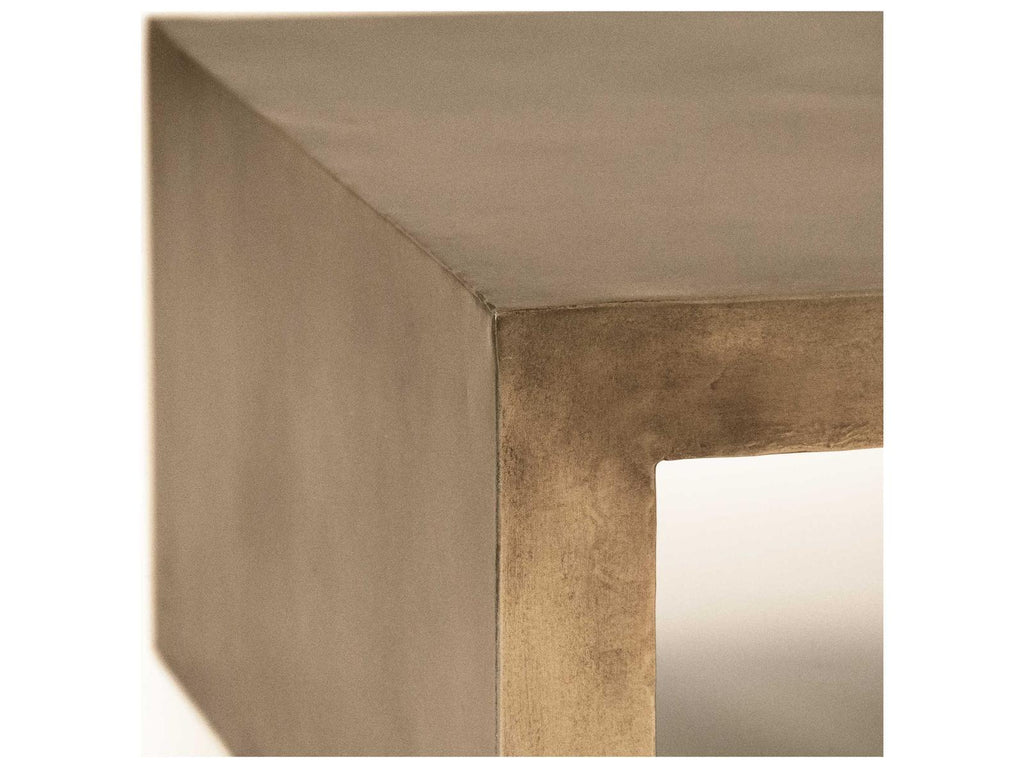 Aristide Rectangular Coffee Table in Distressed Gold