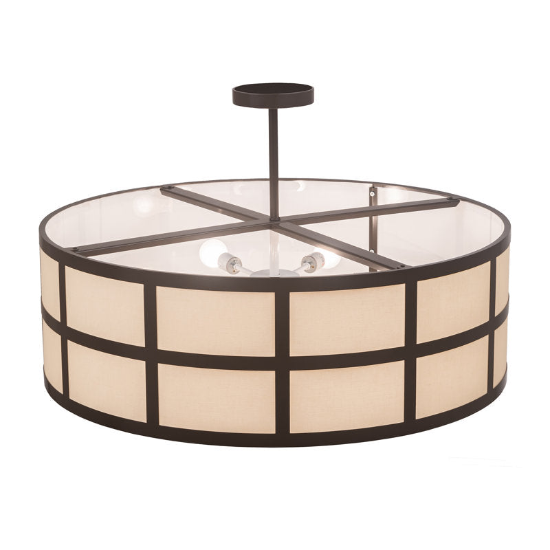 Zilwaukee 6 - Light Semi Flush Mount