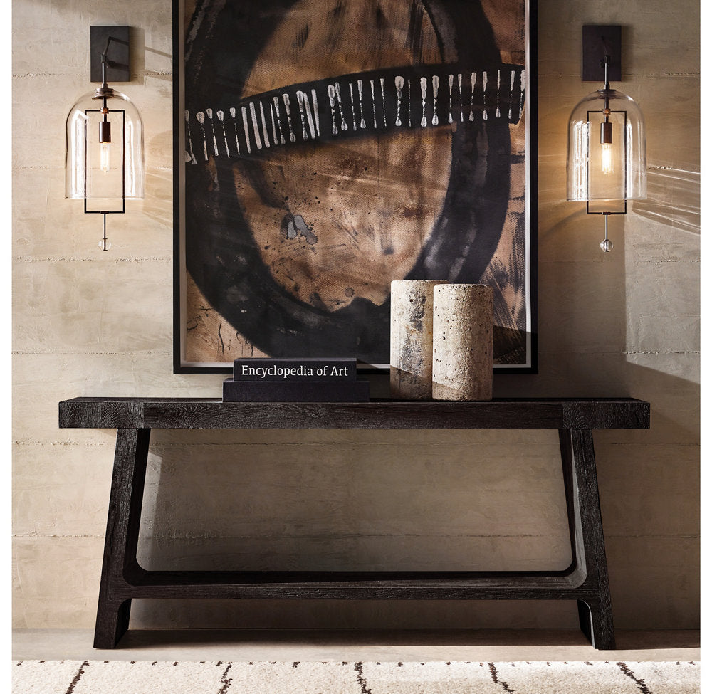 Artisan Blown Glass Outdoor Sconce
