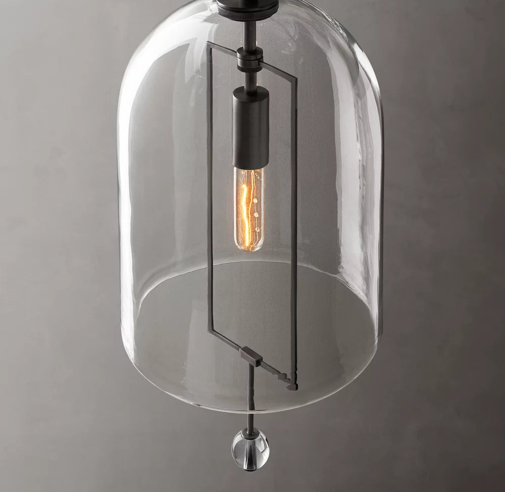 Artisan Blown Glass Outdoor Sconce