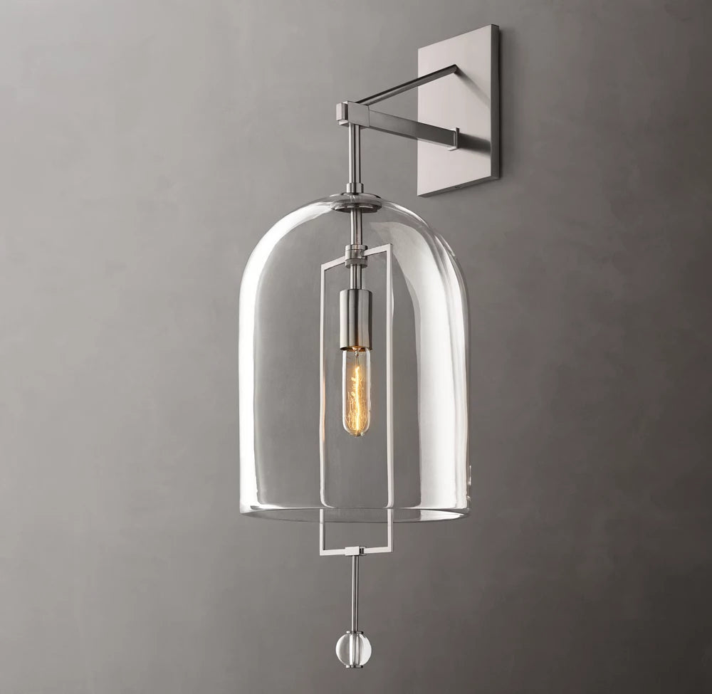 Artisan Blown Glass Outdoor Sconce