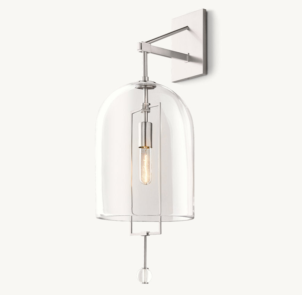 Artisan Blown Glass Outdoor Sconce