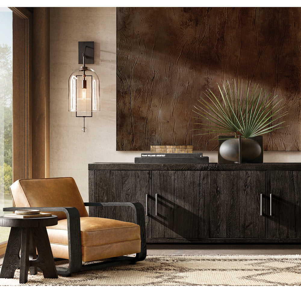 Artisan Blown Glass Outdoor Sconce