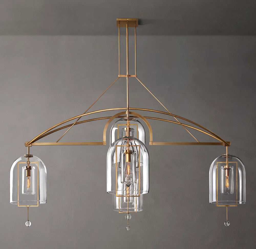 Artisan Glass Radial Chandelier