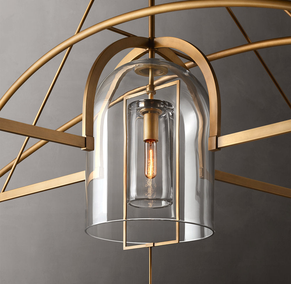 Artisan Glass Radial Chandelier