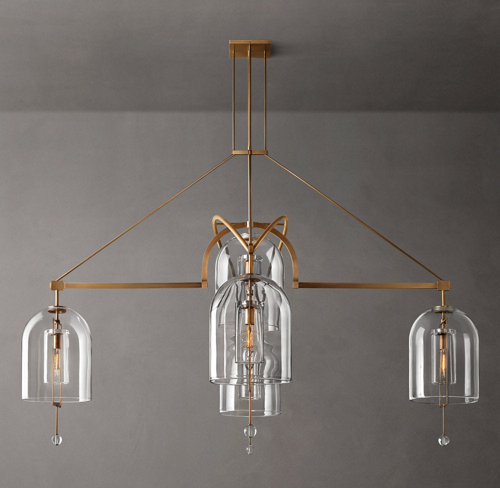 Artisan Glass Radial Chandelier