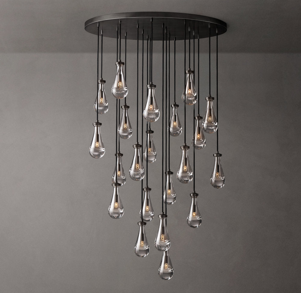 Artisan Glass Raindrop Chandelier