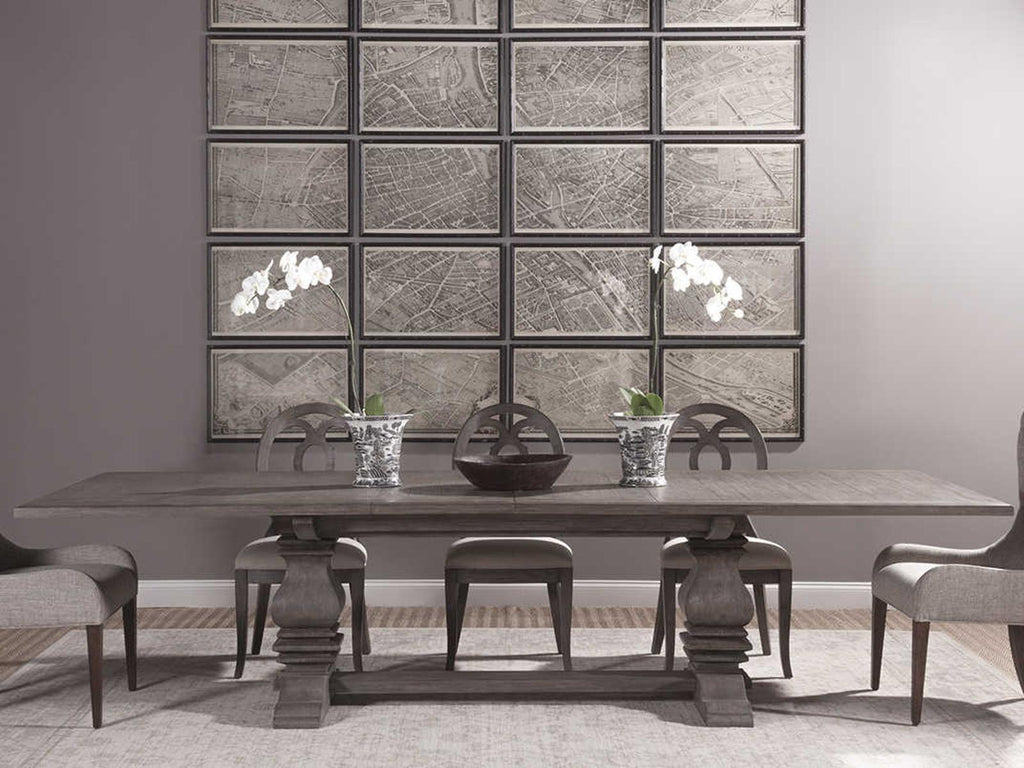 Home Axiom Rectangle Dining Table in Grigio Mahogany Finish