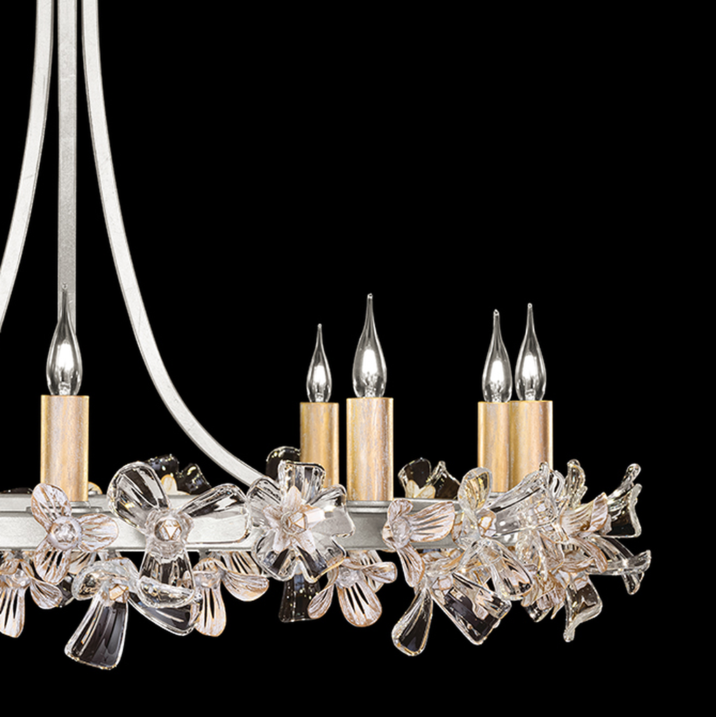 Azu Floral Crystal Chandelier / Gold