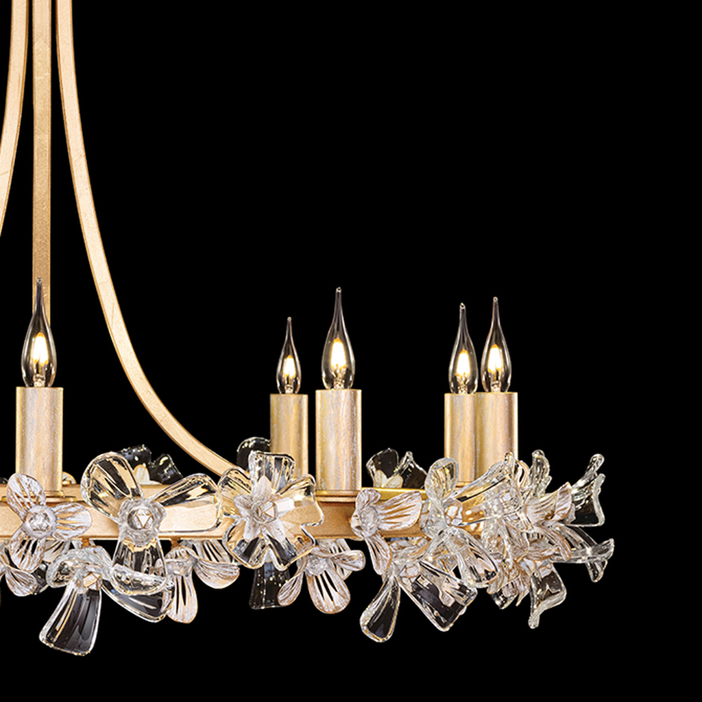 Azu Floral Crystal Chandelier