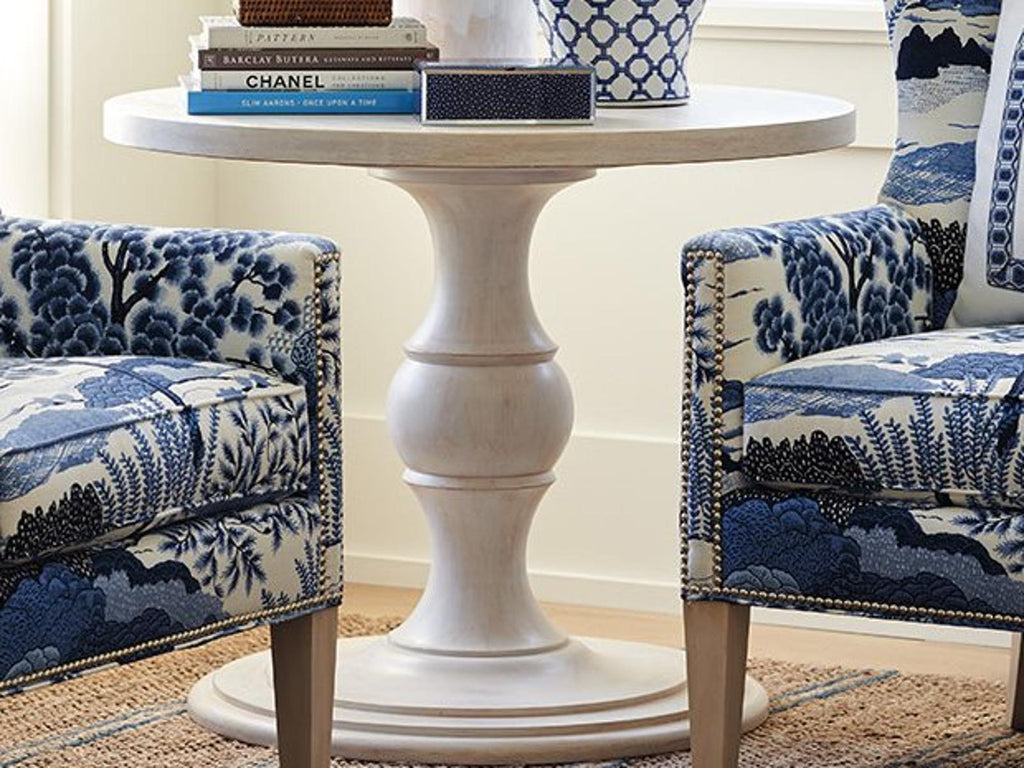Corona Del Mar Round 36-Inch Dining Table in Sailcloth Finish